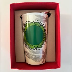 Starbucks 2014 Double Wall Traveler DOT Collection Dragonfly 12oz